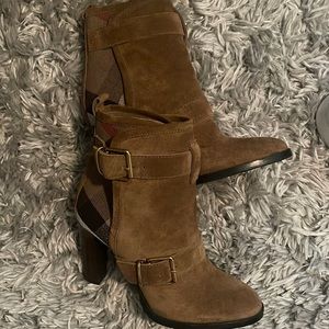Burberry brand new booties worn twice only.